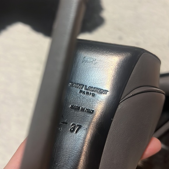 SAINT LAURENT Janis Cap Toe Leather Platform Pumps, size 37 - Picture 8 of 10